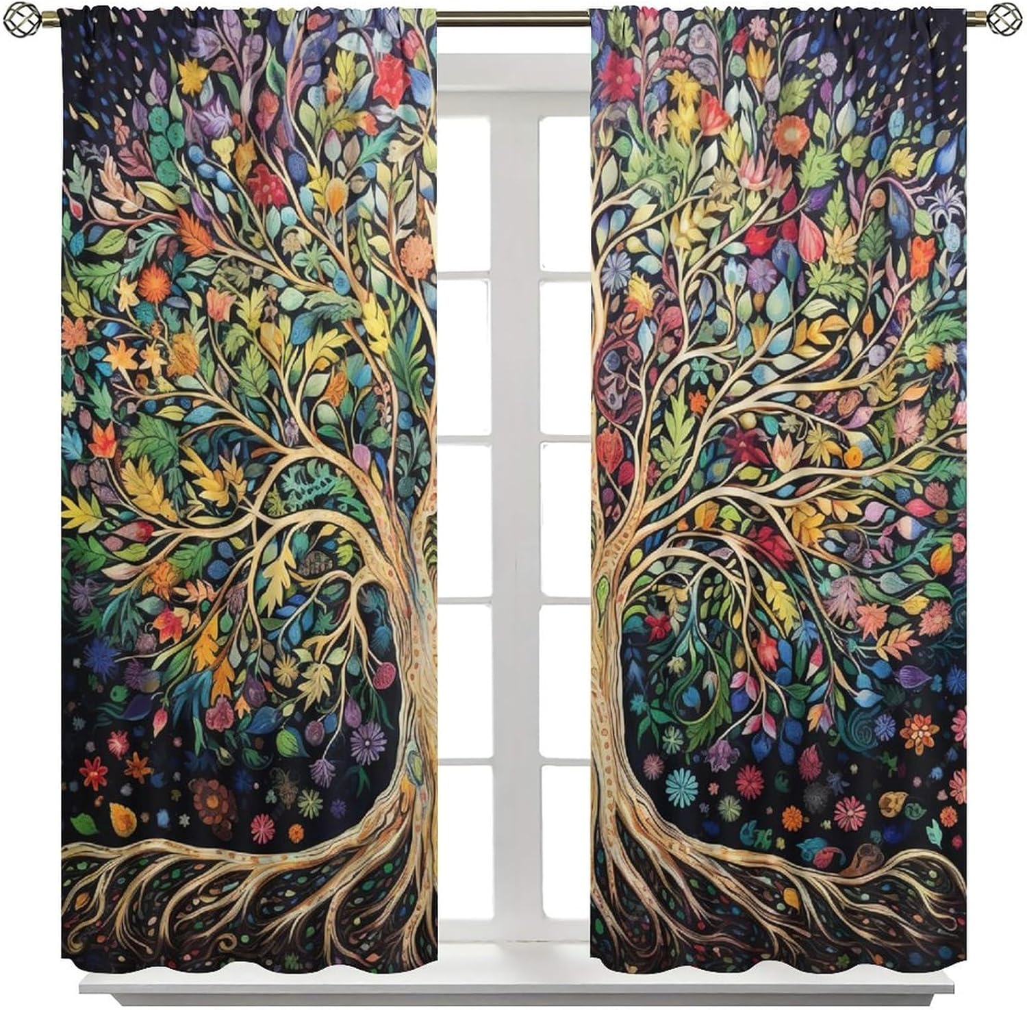 Tree of Life Curtains, Fantasy - огляд і ціна Modern Korean Lifestyle