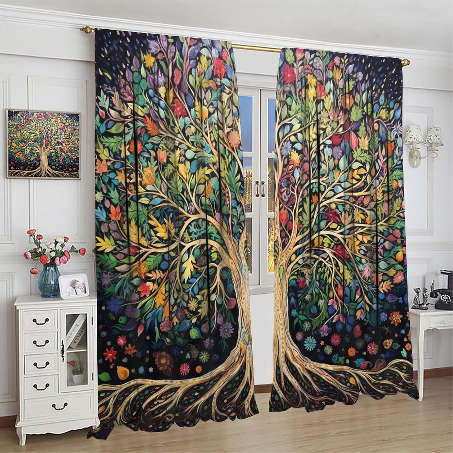 Tree of Life Curtains, Fantasy - огляд і ціна Modern Korean Lifestyle