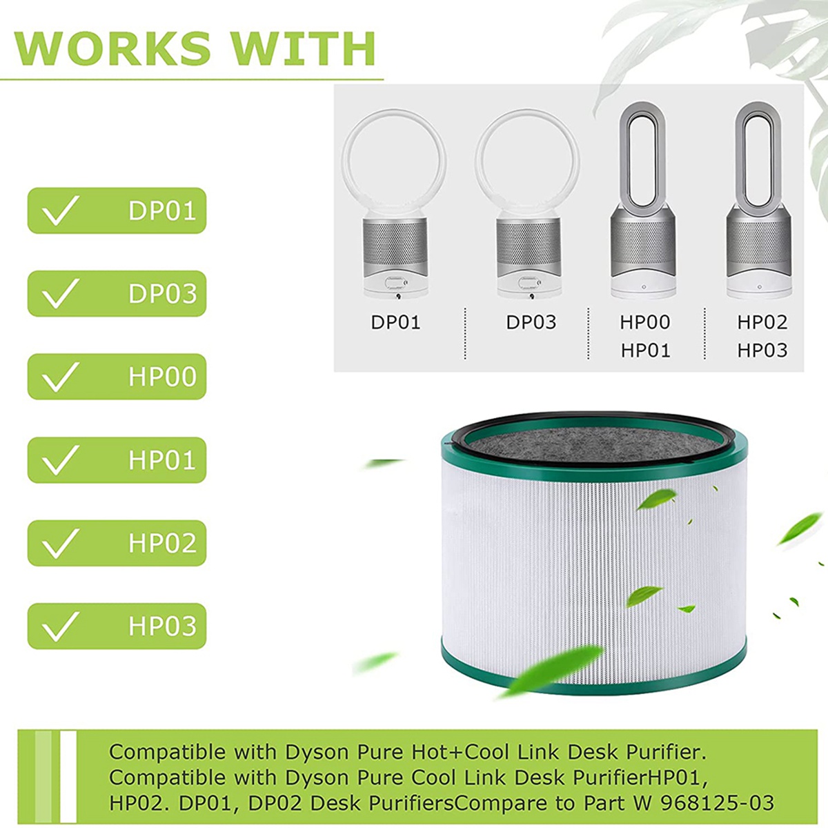 HGHO Replacement Filter for Dy - огляд і ціна Dyson Fan Pure Cool